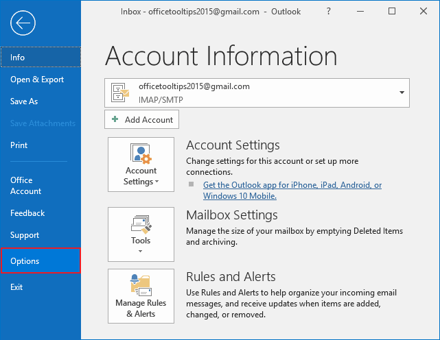 How do i add holidays to outlook 2016